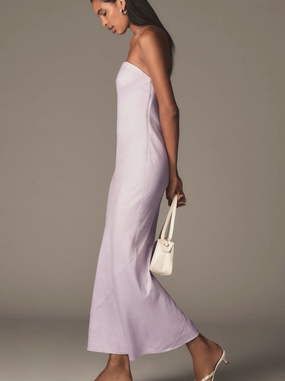 Anthropologie Strapless Maxi Dress in lavender Size XS NWT - Tilda